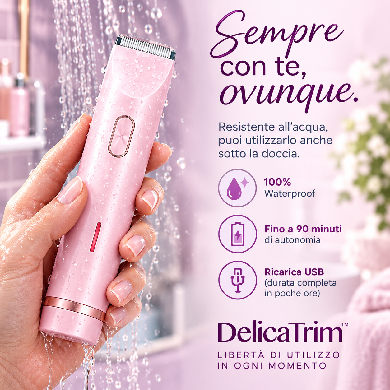DelicaTrim™ - Rasoio 2 in 1 potente e delicato